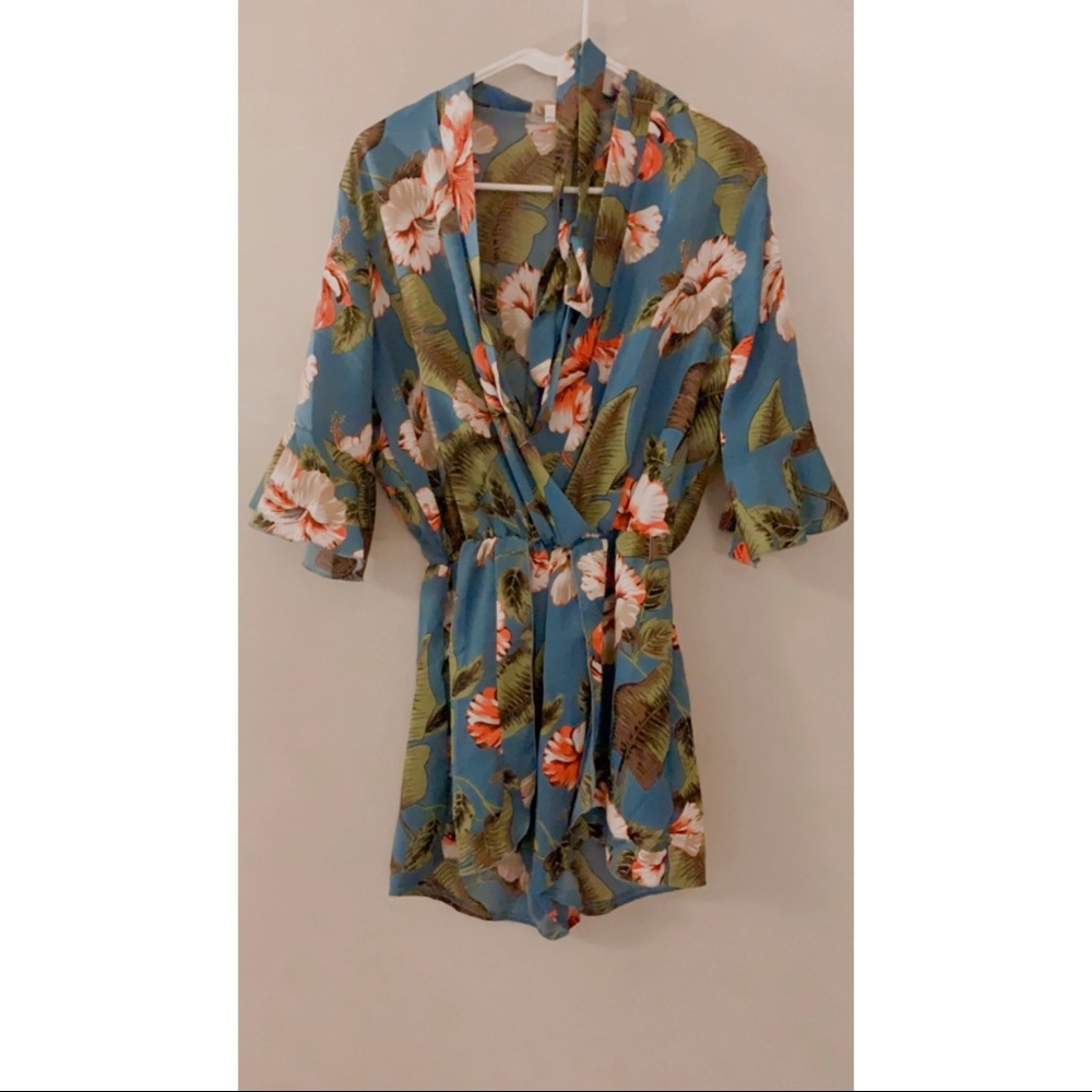 Tropical Leaves Romper